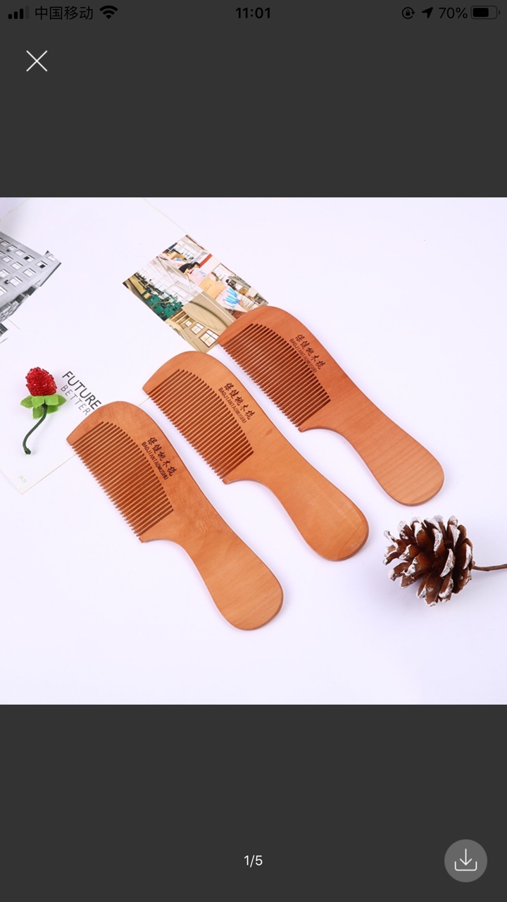 Manufacturers direct quality peach comb handle peach comb thumbnail