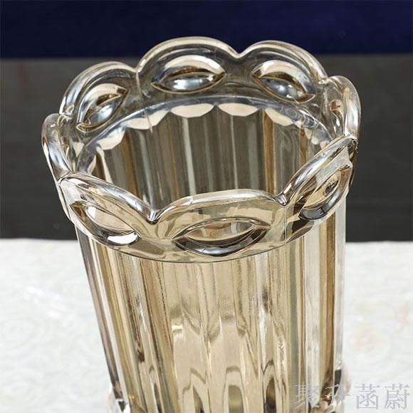 Neoclassical Postmodern Crystal Glass Vase Specification drawing