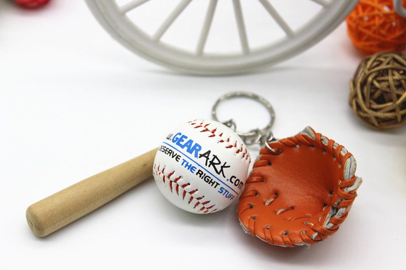 创意棒球钥匙扣包包挂件棒球三件套棒球钥匙链体育纪念品挂件厂详情图2