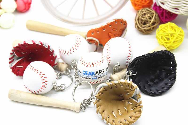 创意棒球钥匙扣包包挂件棒球三件套棒球钥匙链体育纪念品挂件厂详情图4