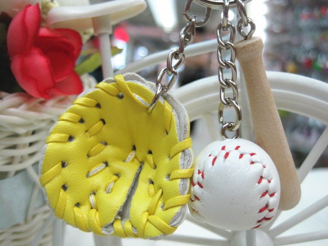 创意棒球钥匙扣包包挂件棒球三件套棒球钥匙链体育纪念品挂件厂详情图10