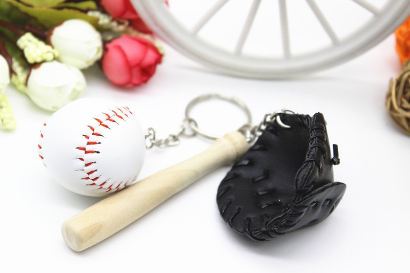 创意棒球钥匙扣包包挂件棒球三件套棒球钥匙链体育纪念品挂件厂详情图8