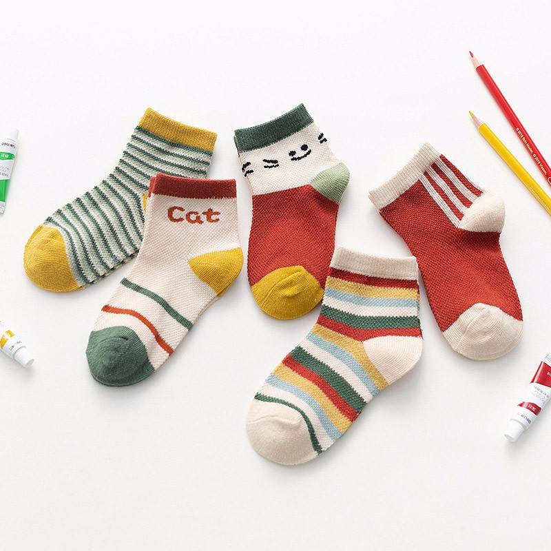 Children's Socks Boys And Girls Cotton Socks Wicking Sweat Odor Socks Etdw03 full figure