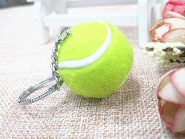 新创意网球钥匙扣挂件3.2网球钥匙圈礼品批发迷你网球钥匙环厂详情图11