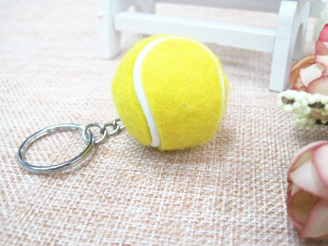 新创意网球钥匙扣挂件3.2网球钥匙圈礼品批发迷你网球钥匙环厂详情图12