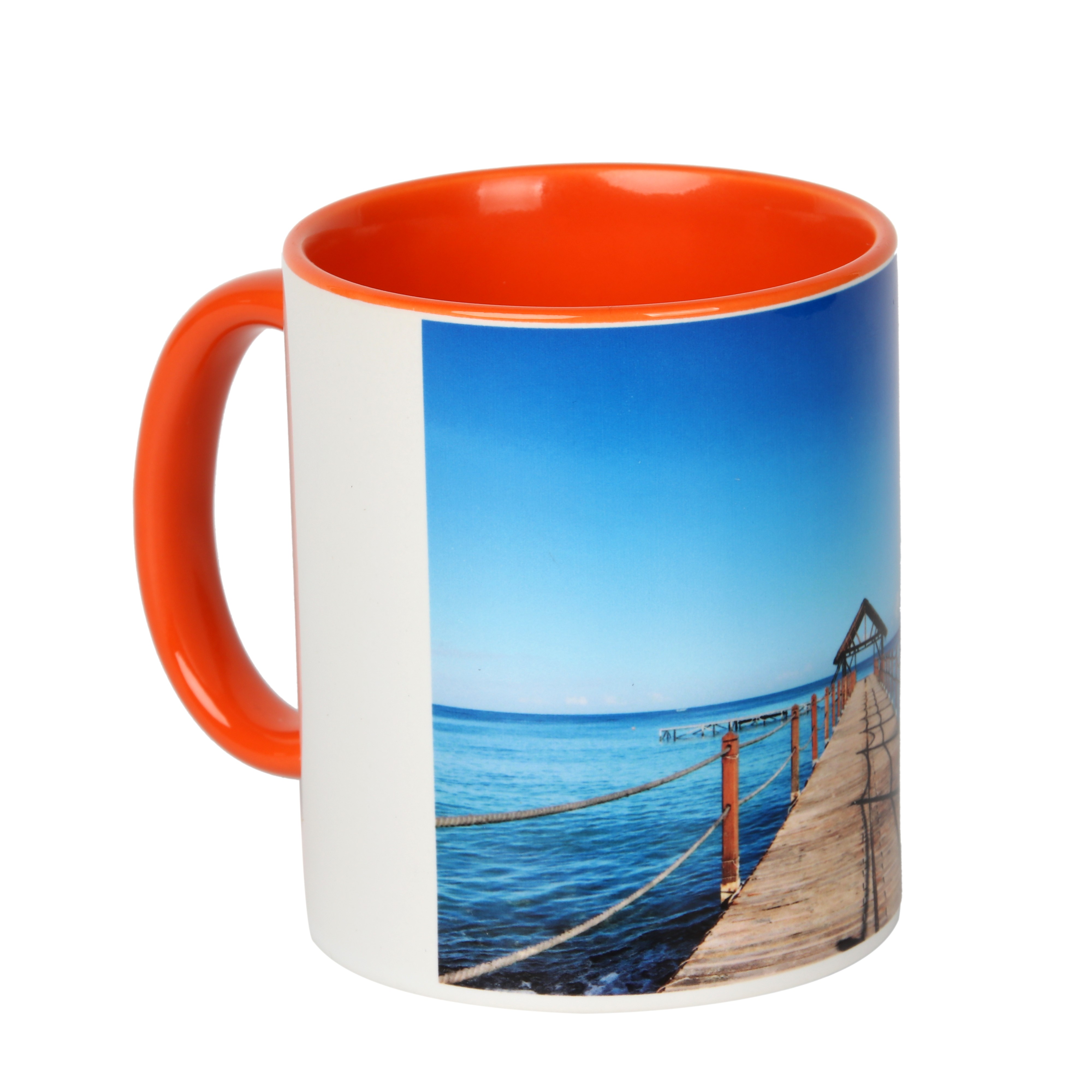 热转印陶瓷杯内彩色把杯个性礼品广告杯 来图定制详情图8