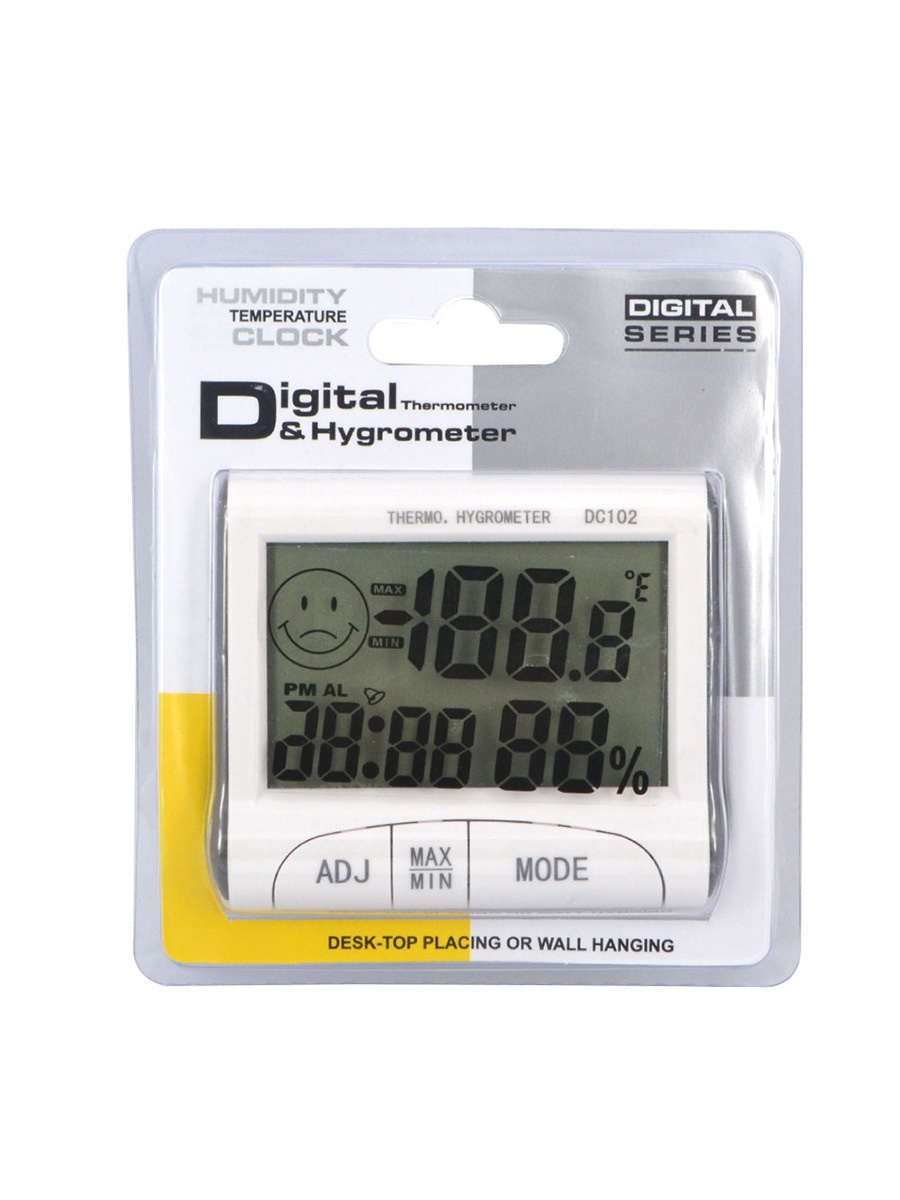 DC102
室内室外温度计湿度计带时钟功能 便携式温湿度计不带探头详情图1
