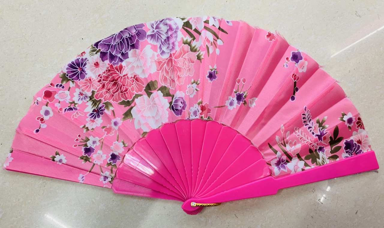 国潮平板绸布扇图