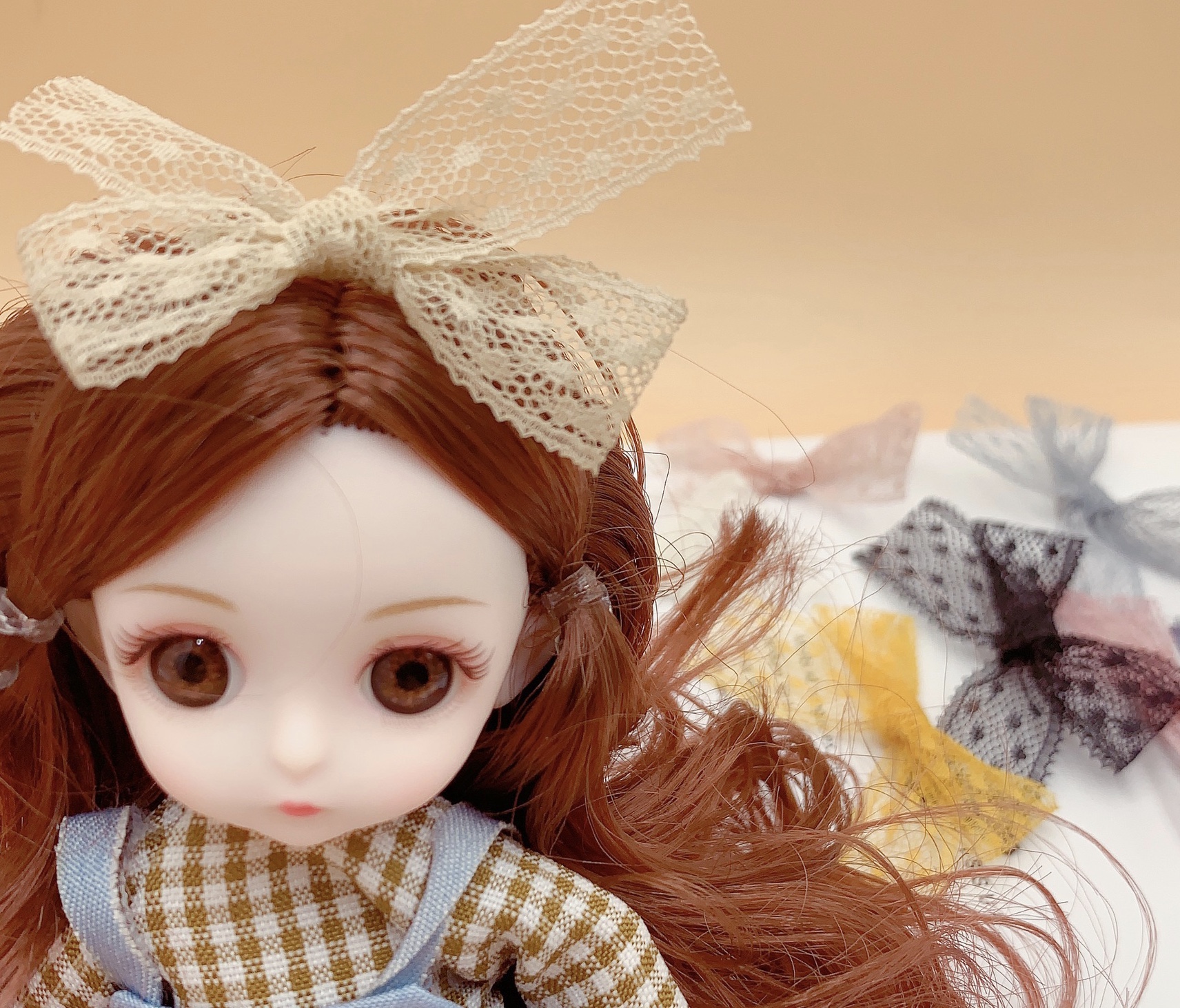 现货韩版5分蕾丝手打蝴蝶结diy儿童发饰打底裤袜子鞋帽服装辅料详情图7