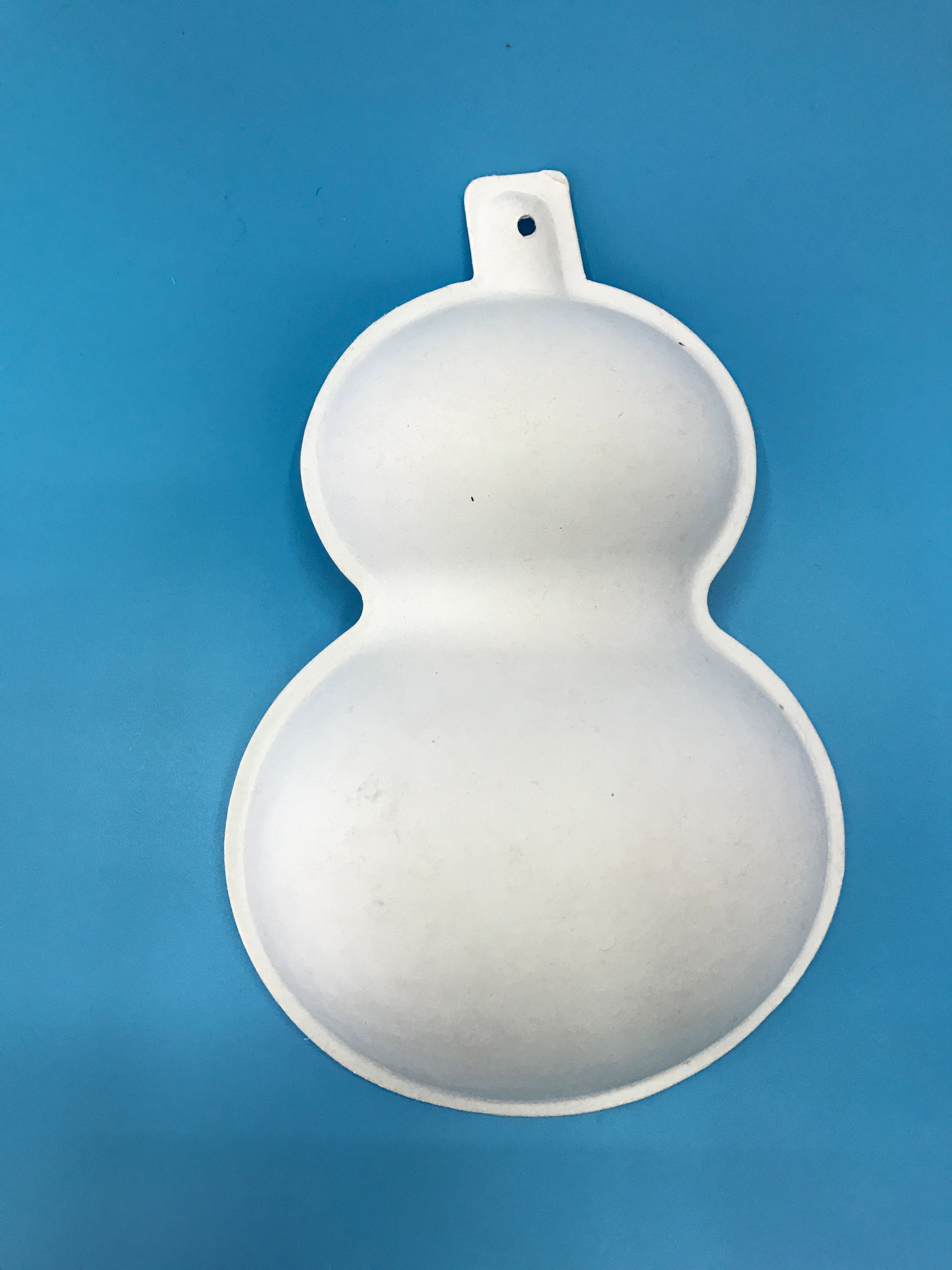 环保纸浆面具—一次性DIY绘画大葫芦面具儿童绘画玩具