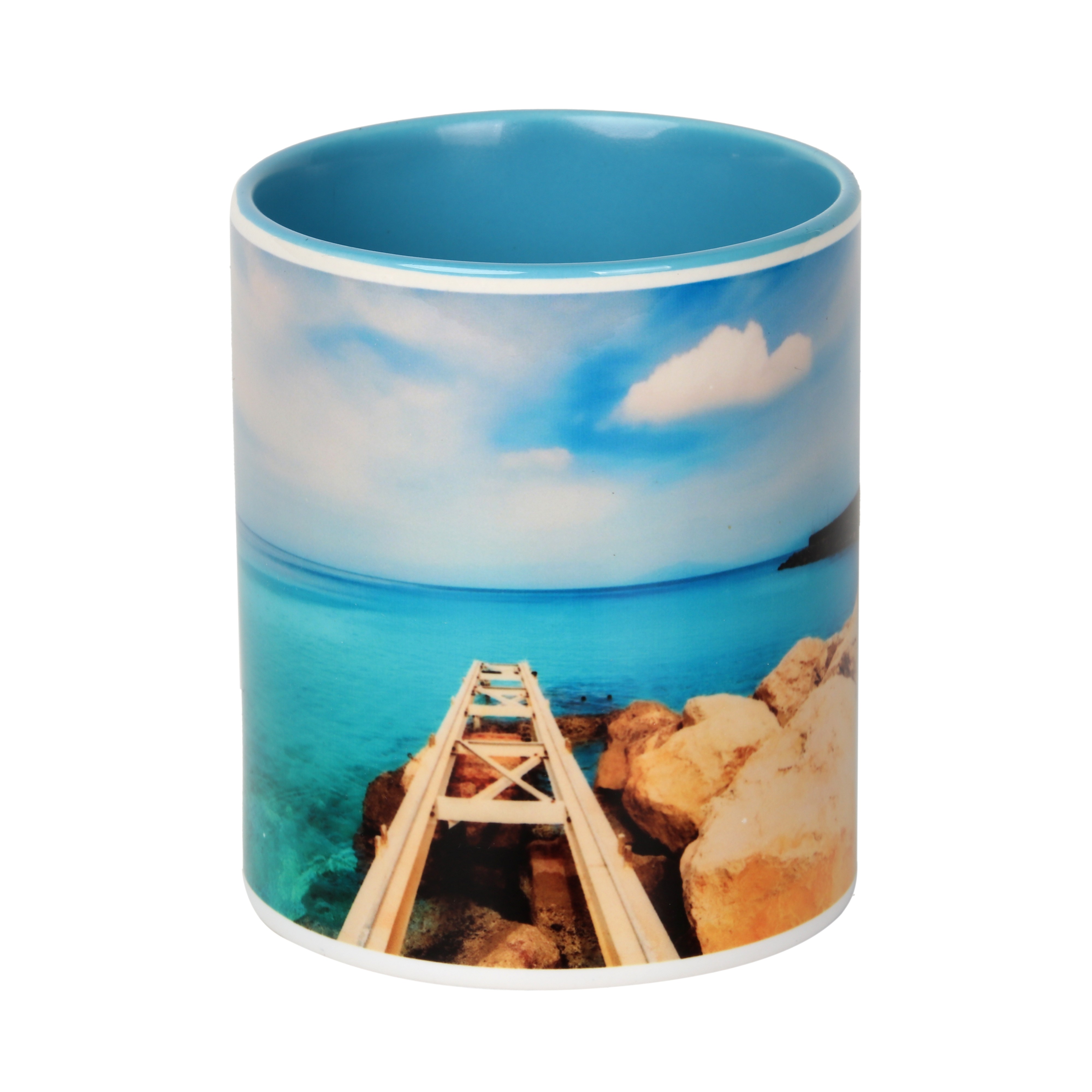 热转印陶瓷杯内彩色把杯个性礼品广告杯 来图定制详情图6