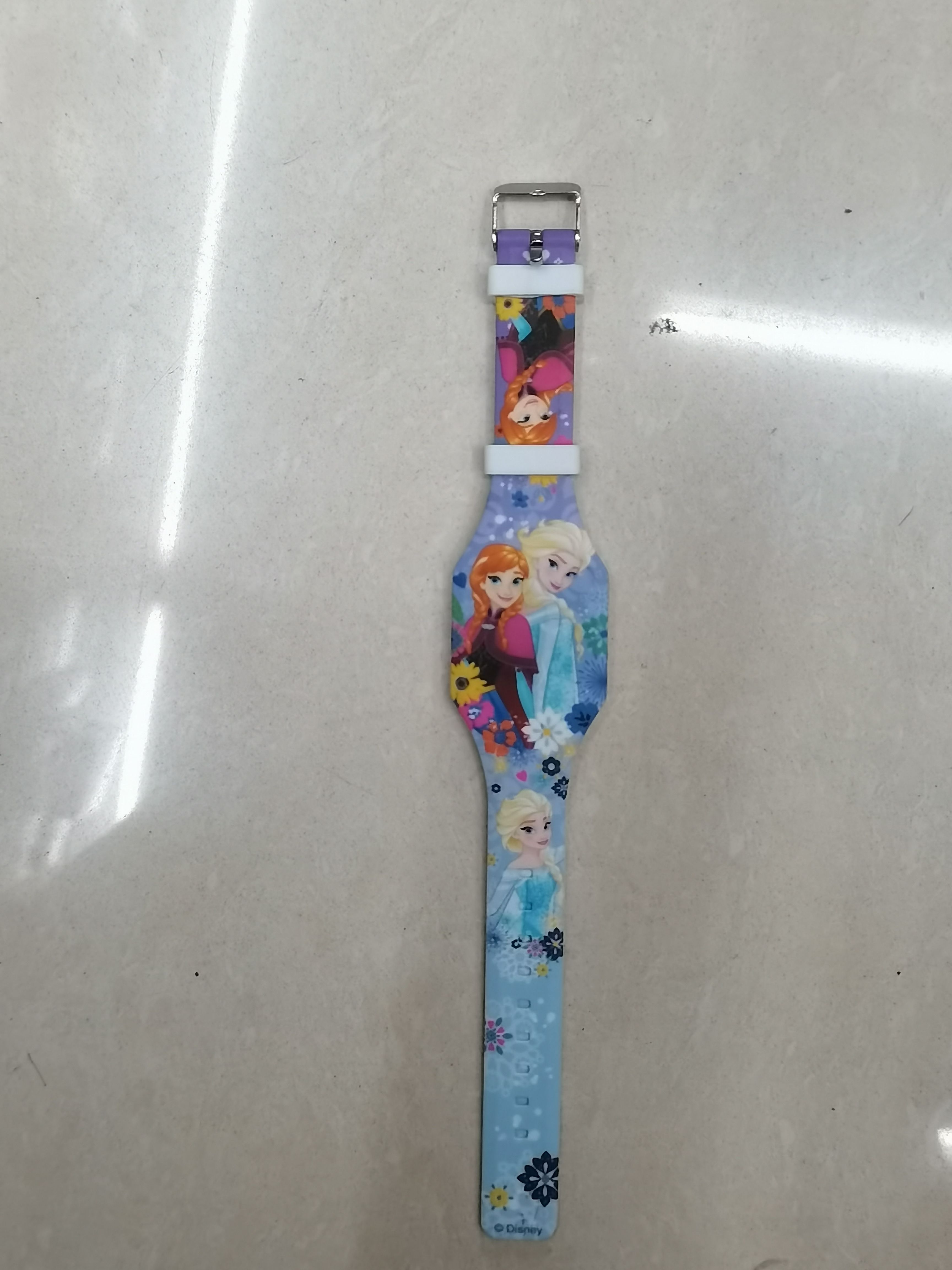 外贸热卖时尚休闲硅胶led手表 卡通印刷儿童LED触屏电子表详情图3