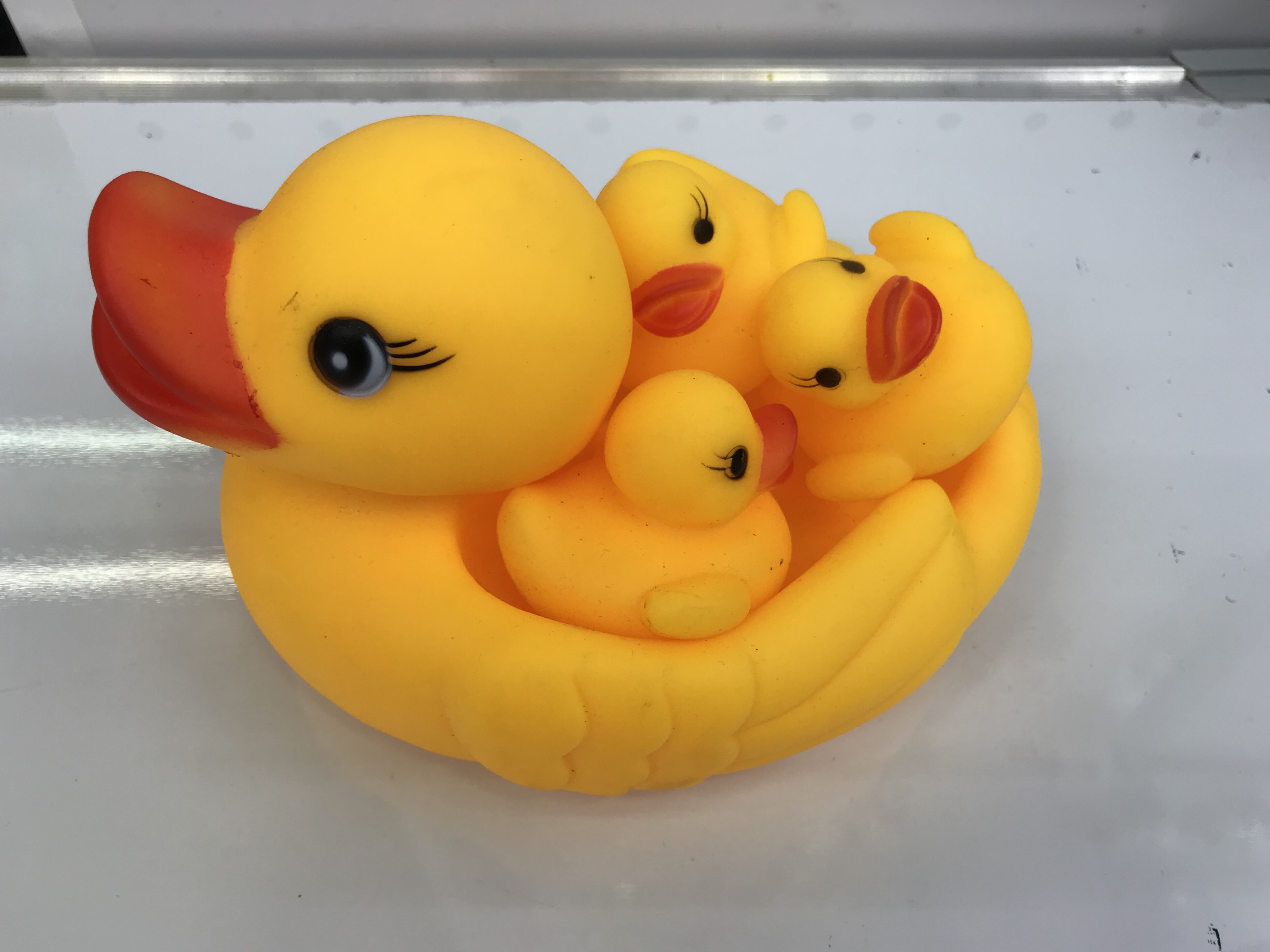 搪胶玩具大套鸭宝宝戏水玩具母子鸭子发声玩具捏捏叫玩具详情图2
