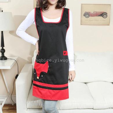 All cotton waterproof work apron home kitchen cleaning manufacturers direct cover-up sleeveless