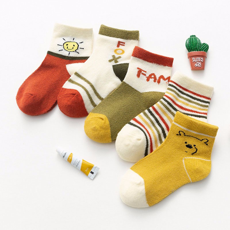 Children's Socks Boys And Girls Cotton Socks Wicking Sweat Odor Socks Etdw03 Specification drawing