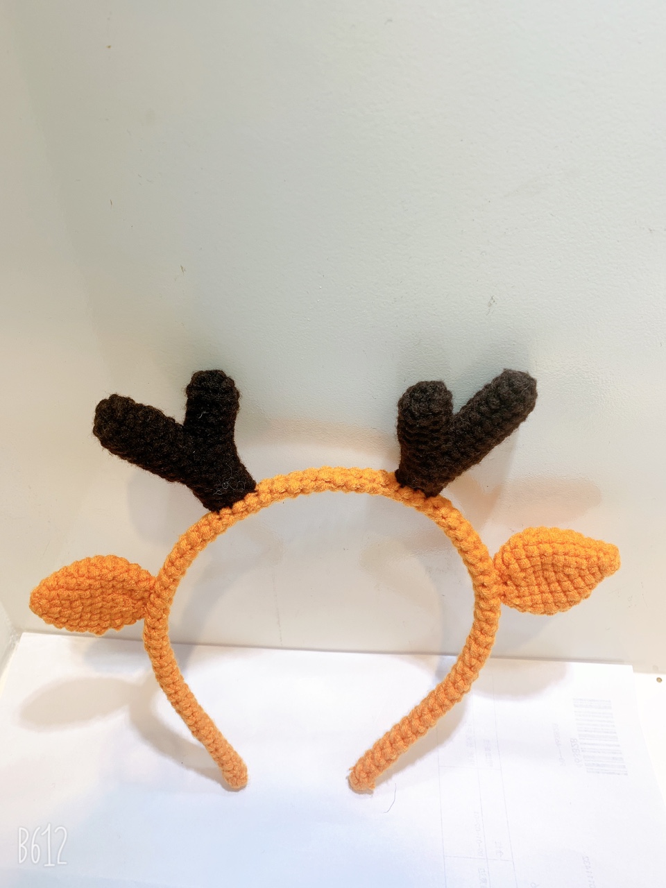Lovely plum deer antlers knitted hair accessories for girls thumbnail