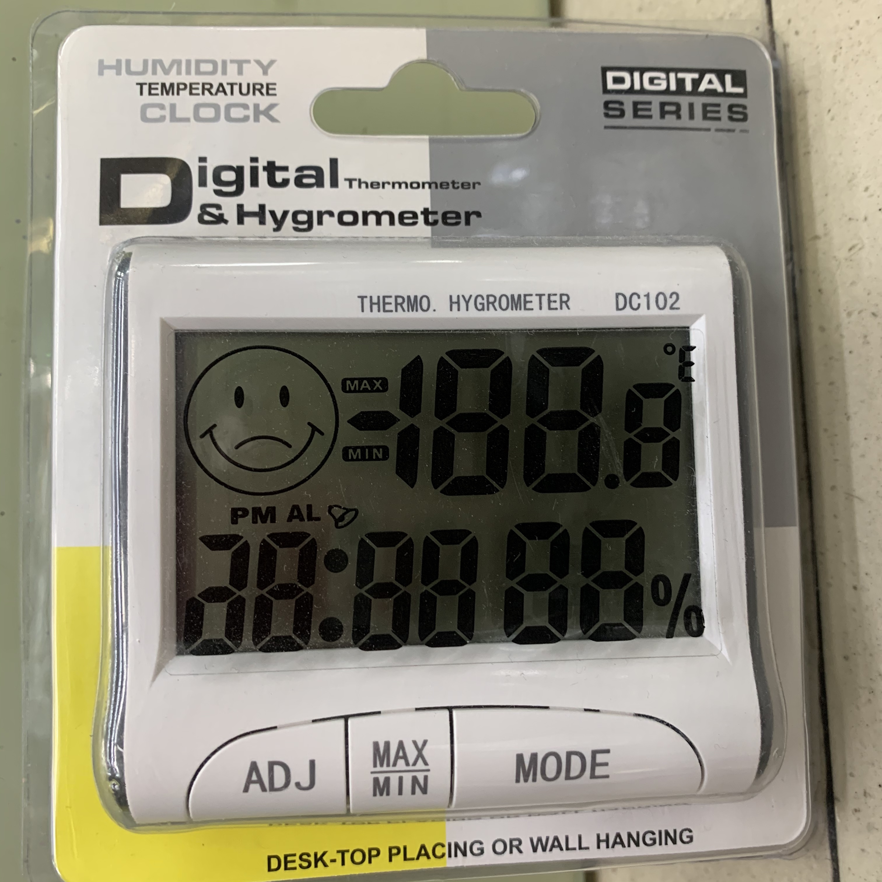 DC102
室内室外温度计湿度计带时钟功能 便携式温湿度计不带探头详情图7