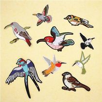 Chunrong embroidery products computer embroidery label small subsidy wholesale accessories cloth paste bird 2