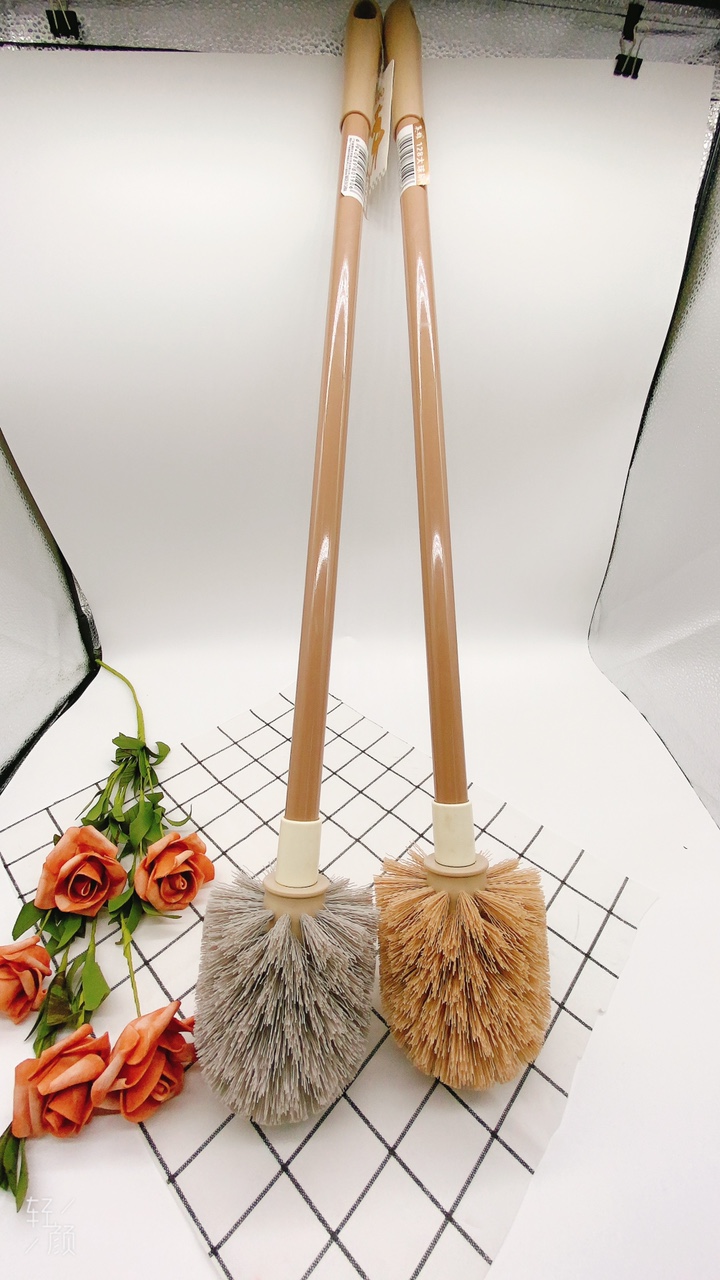 Toilet brush, household brush, no blind spot cleaning toilet brush, long-handled plastic bathroom toilet brush