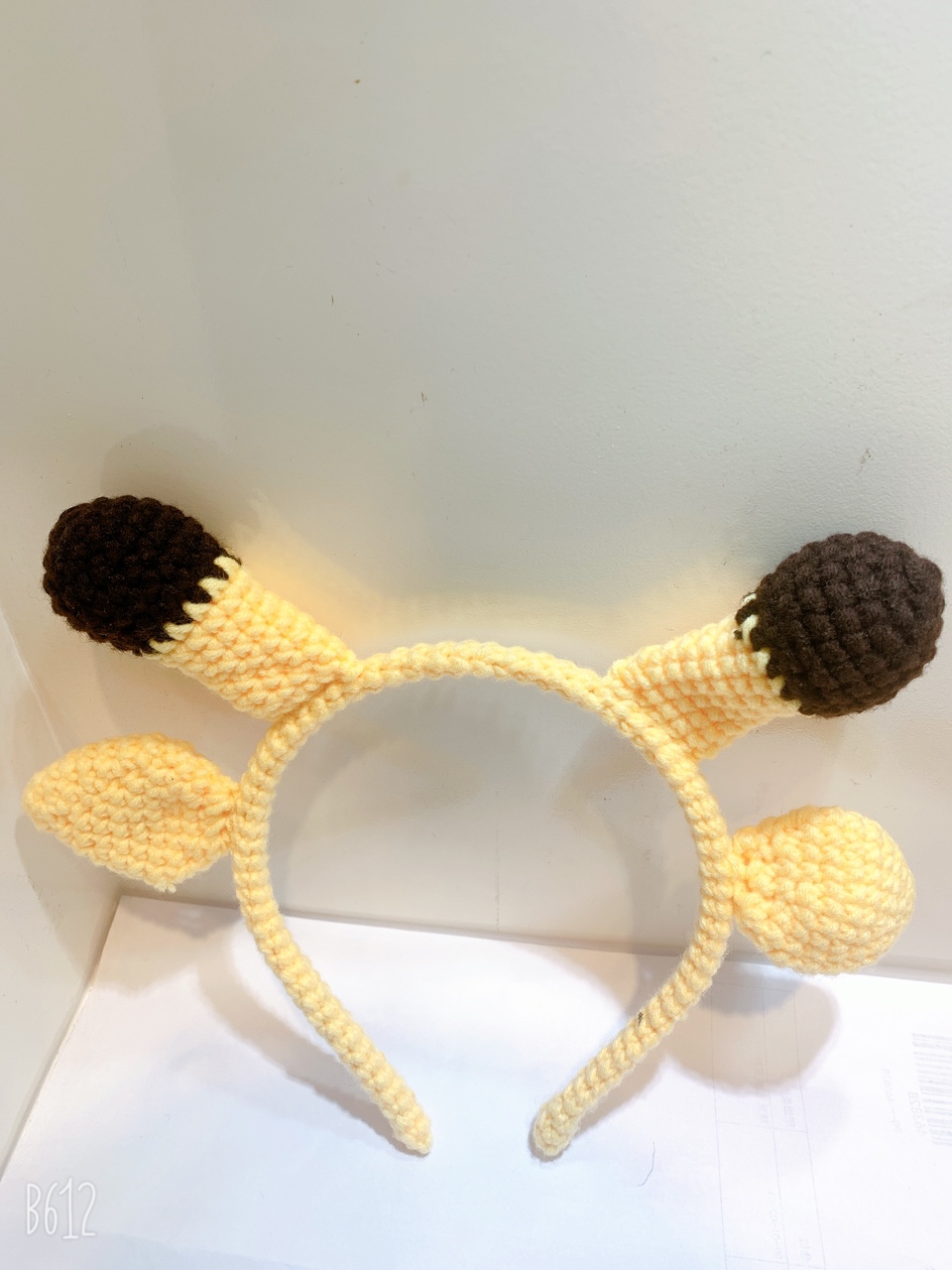 Cute antlers knit girls hair accessories thumbnail