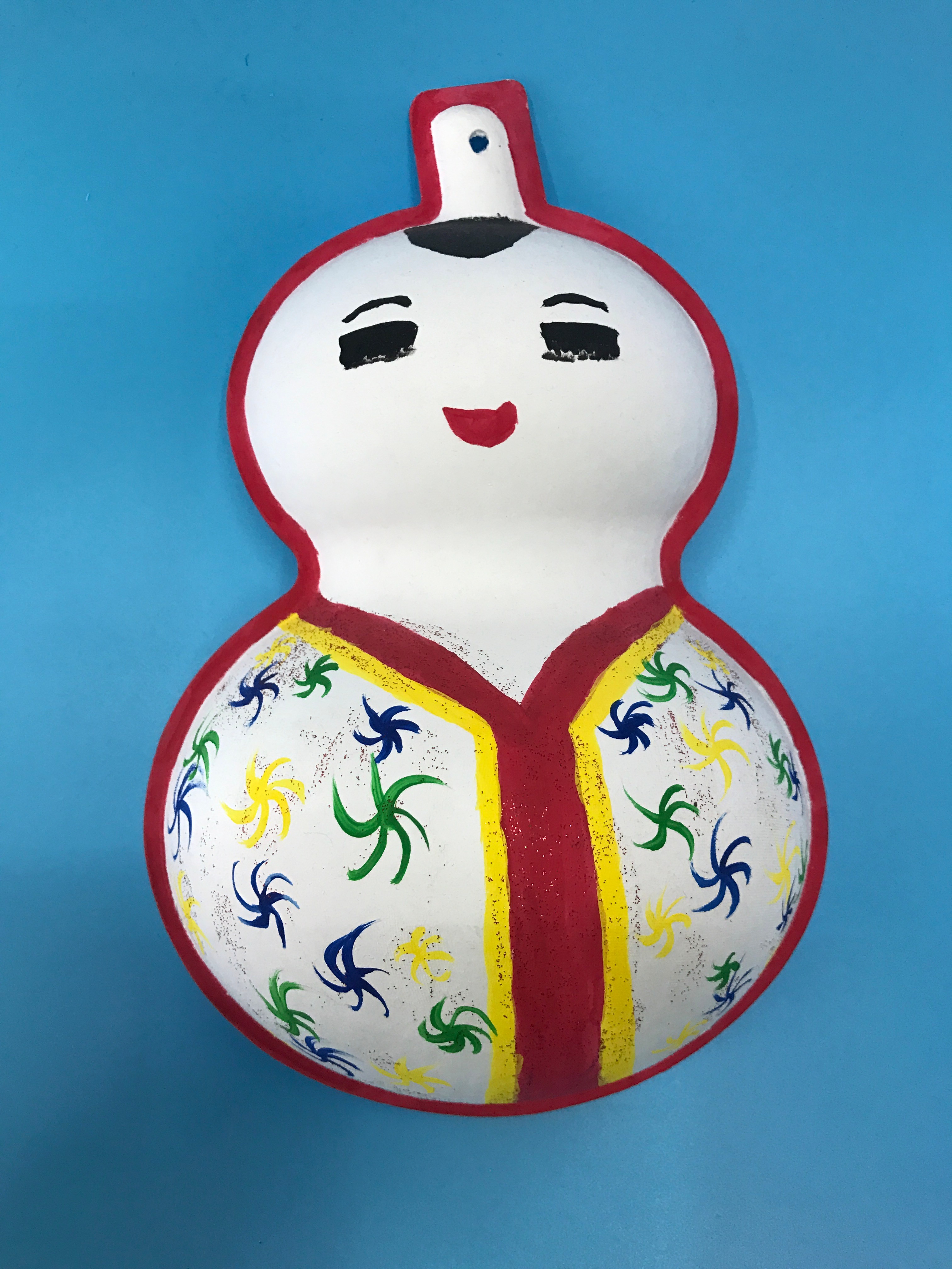 环保纸浆面具—一次性DIY绘画大葫芦面具儿童绘画玩具详情图1