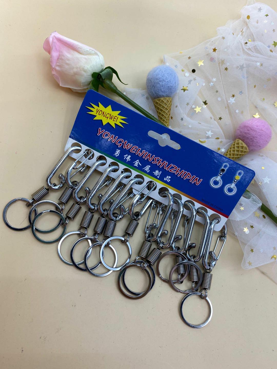 Key chain metal key chain spring key chain double ring key chain manufacturers direct key chain thumbnail