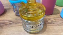 Glass spice bottle