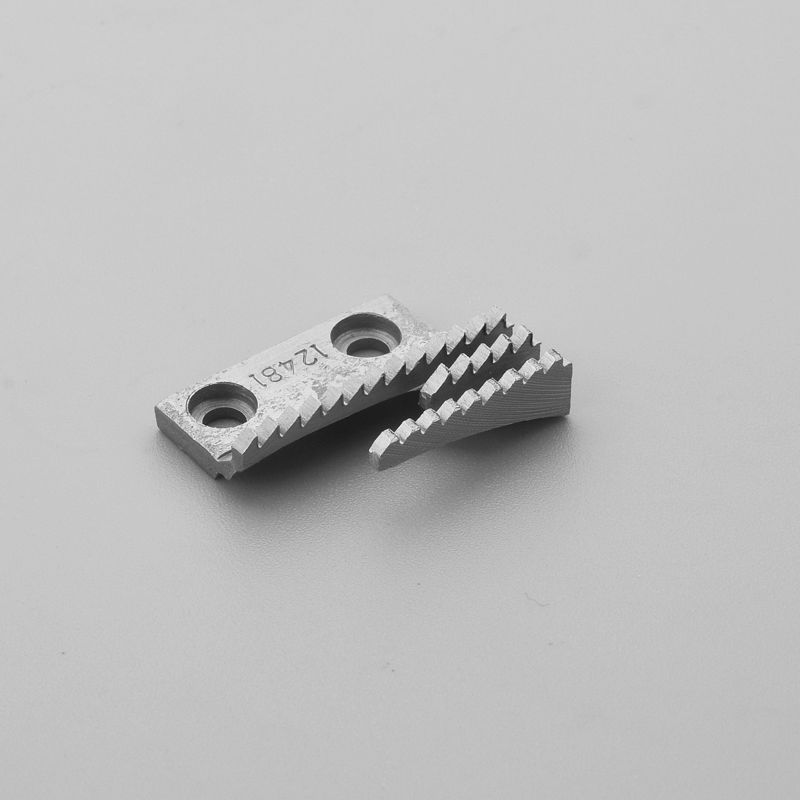13T flat car teeth industrial sewing machine parts, high-quality computer flat car universal three-row needle plate, hardness multiple models, metal durable details Picture