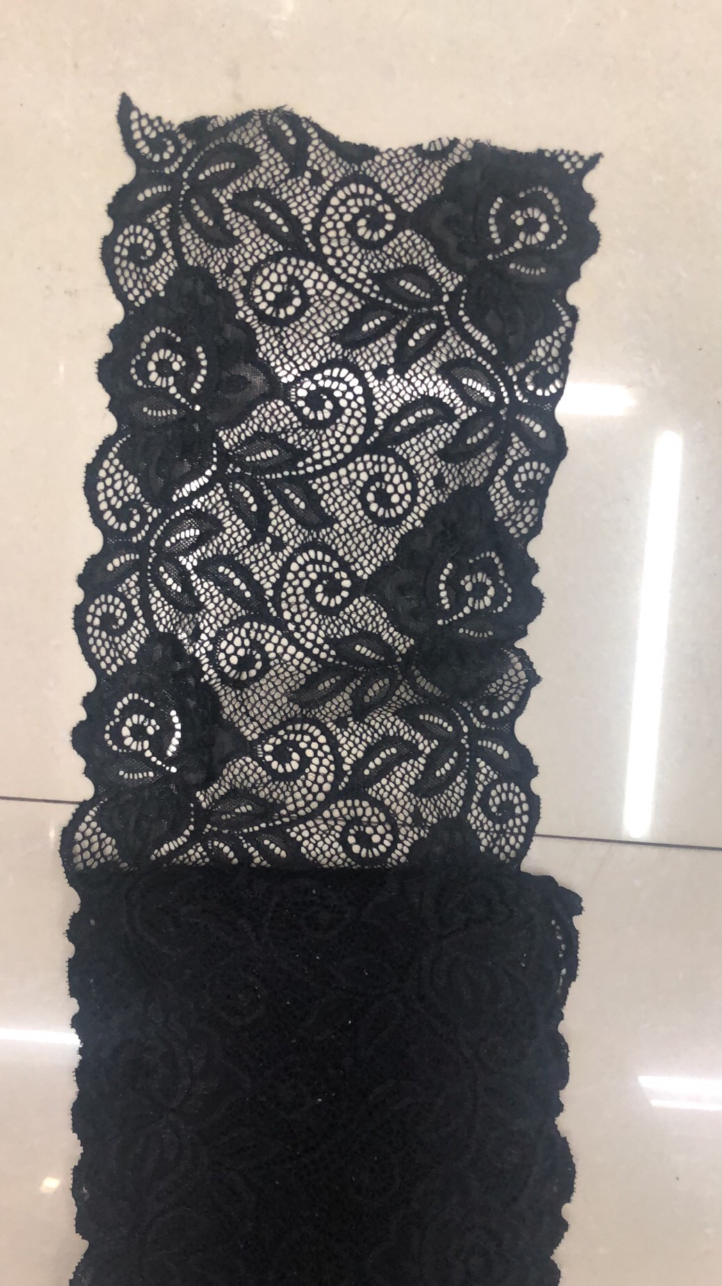 Elastic knitted fabric, lace fabric details Picture