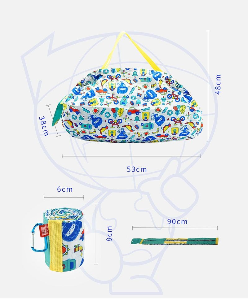 厂家直销日韩版环保购物袋折叠收纳涤纶便携购物袋风琴收纳袋详情图9