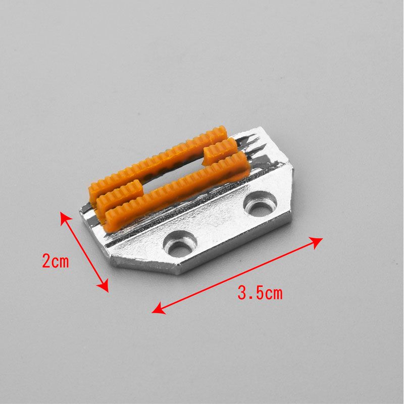 Tipo E dientes de cola de alta calidad dientes de oxford piezas de máquina de coser industriales carro plano computadora universal tres filas de dientes de cola Item Picture