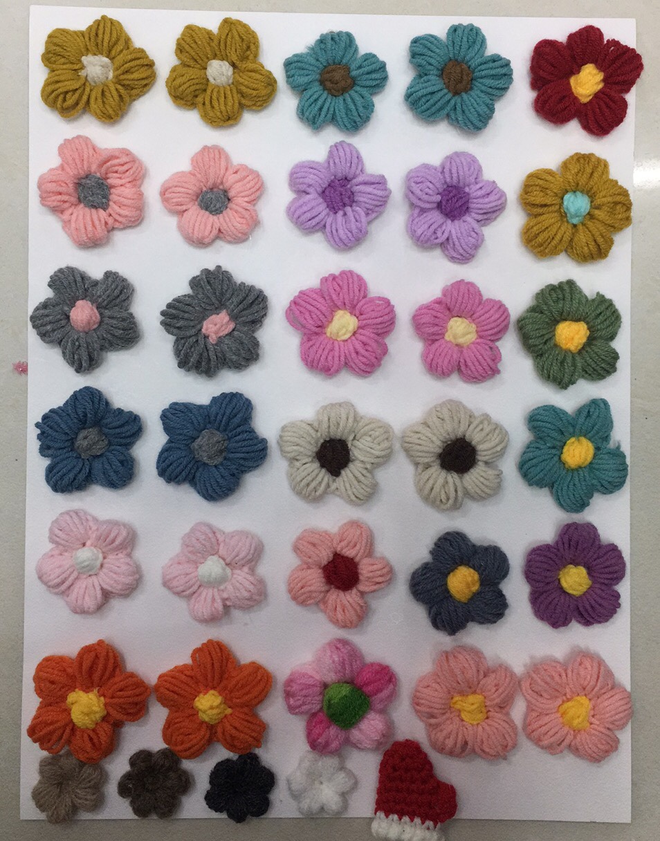 Milk Cotton Bubble Flowers details Picture