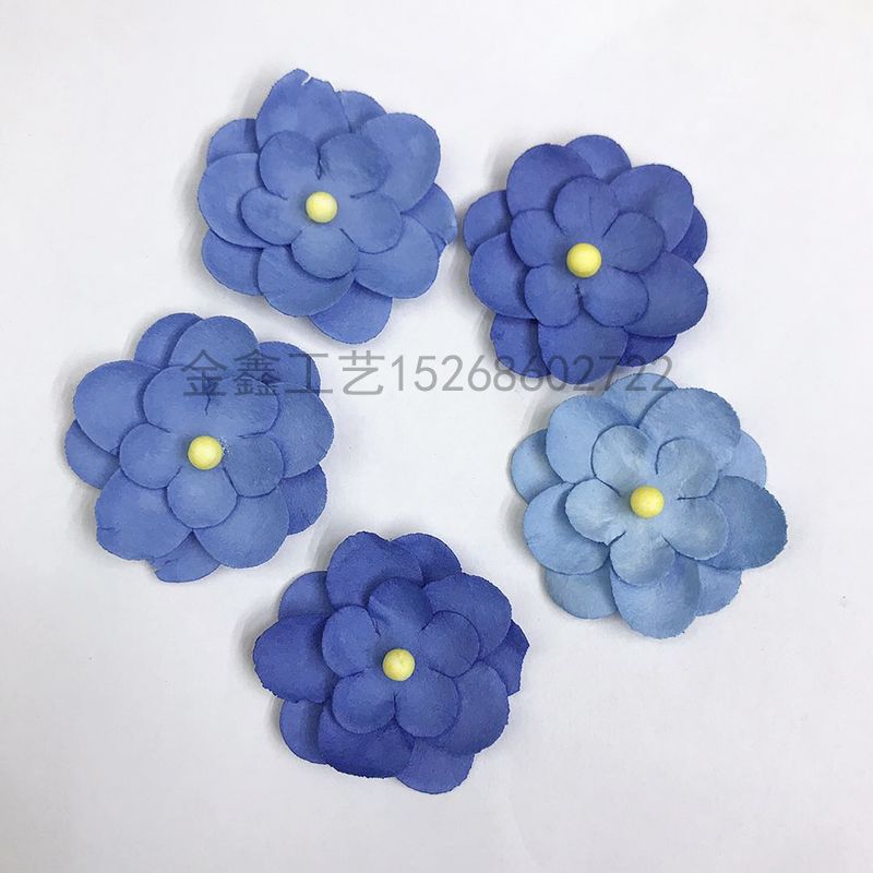 小纸花圣诞花头饰花环DIY材料婚庆新娘花手腕花胸花幼儿园手工花