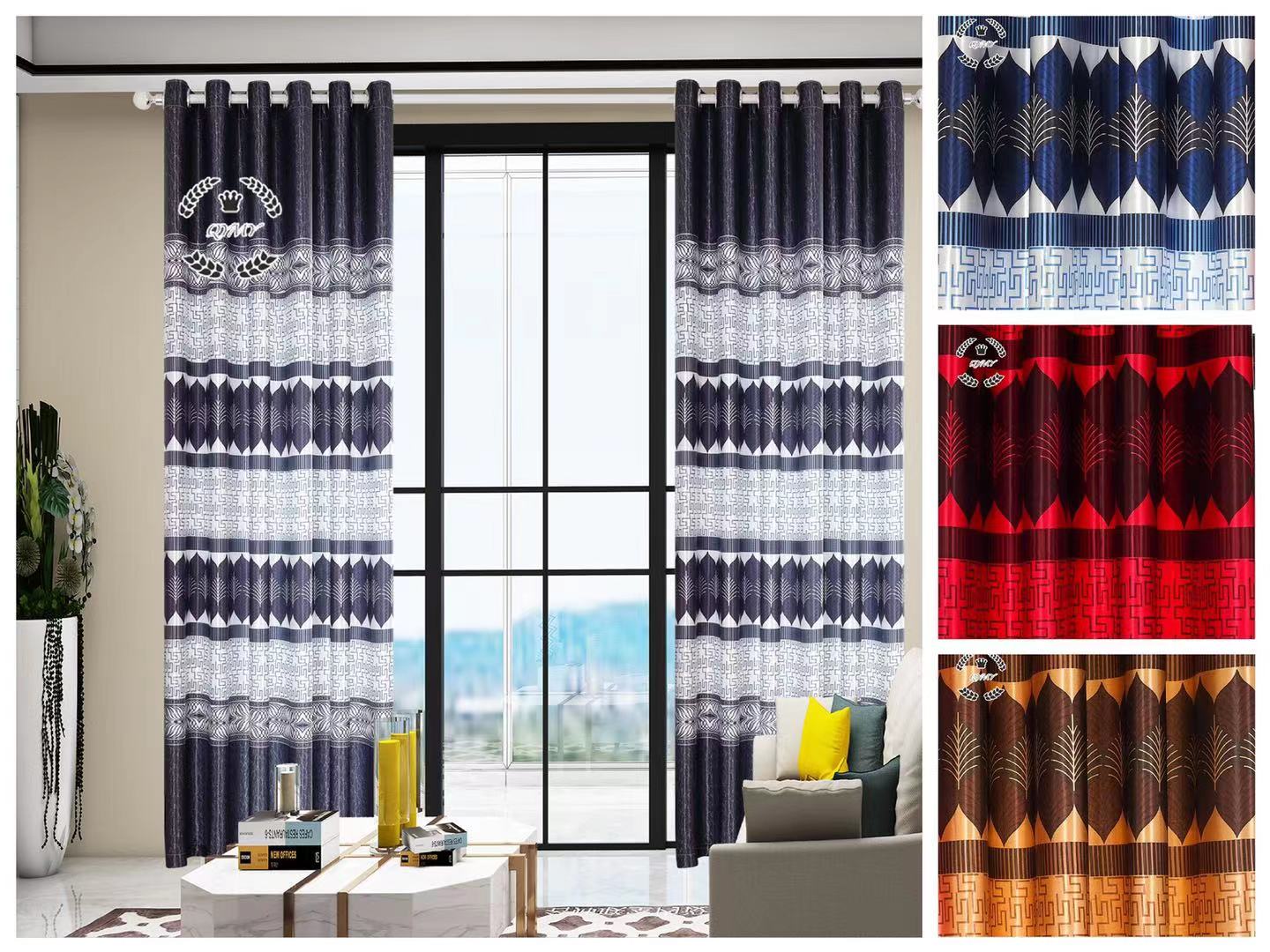 New style factory direct sales available for retail and wholesale of curtain fabric 100% polyester 4