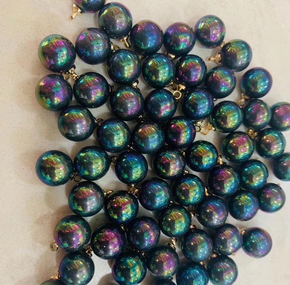 Iridescent sheep eyes