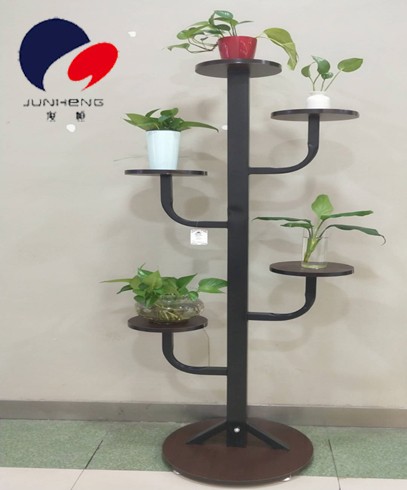 室内外阳台客厅置物花架落地多层铁艺绿萝多肉吊兰植物花盆栽架子      树叉花架详情图1