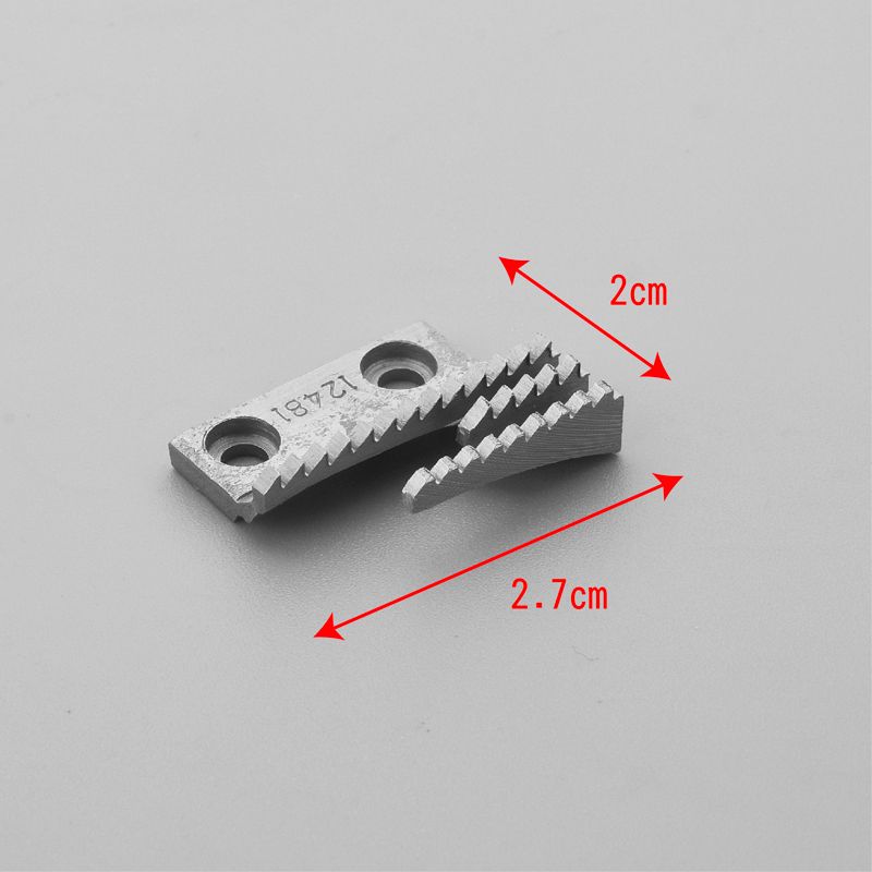 13T flat car teeth industrial sewing machine parts, high-quality computer flat car universal three-row needle plate, hardness multiple models, metal durable Specification image