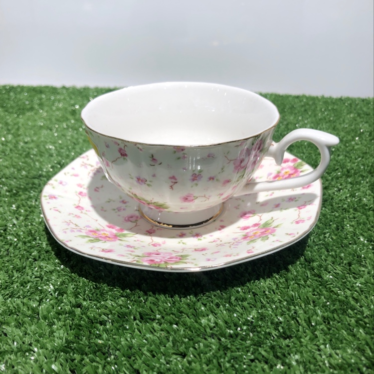 国潮田园风星巴特小碎花咖啡杯碟下午茶套装