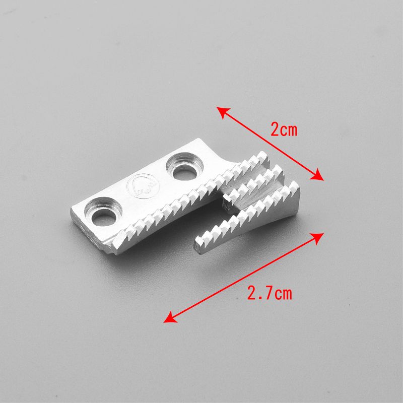 17T Golden Pigeon three-row teeth flatbed sewing machine teeth industrial sewing machine accessories High-quality computer flatbed sewing machine universal three-row needle plate tape hardness multiple models metal durable Specification image