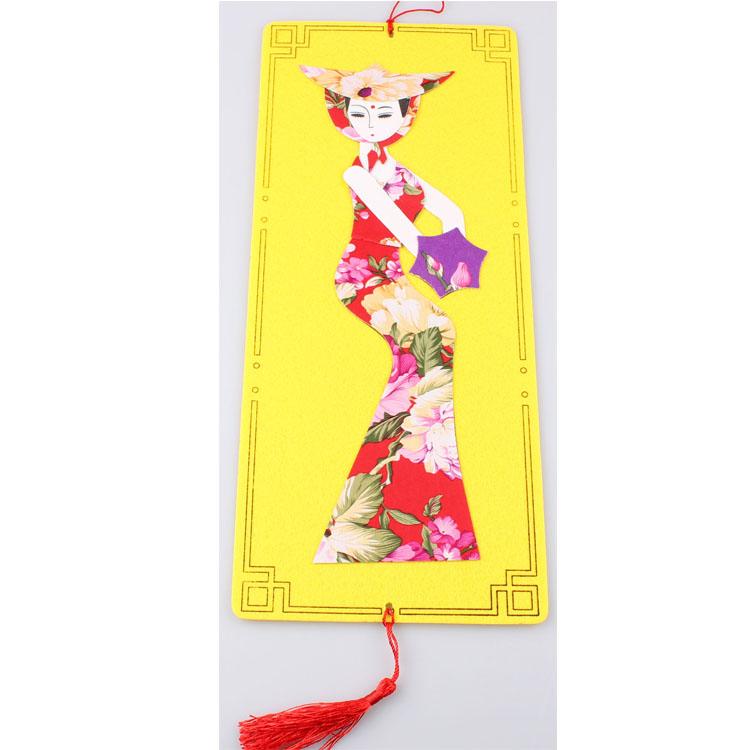中国风儿童手工制品儿童手工DIY拼贴画无纺布底板益智材料包细节图