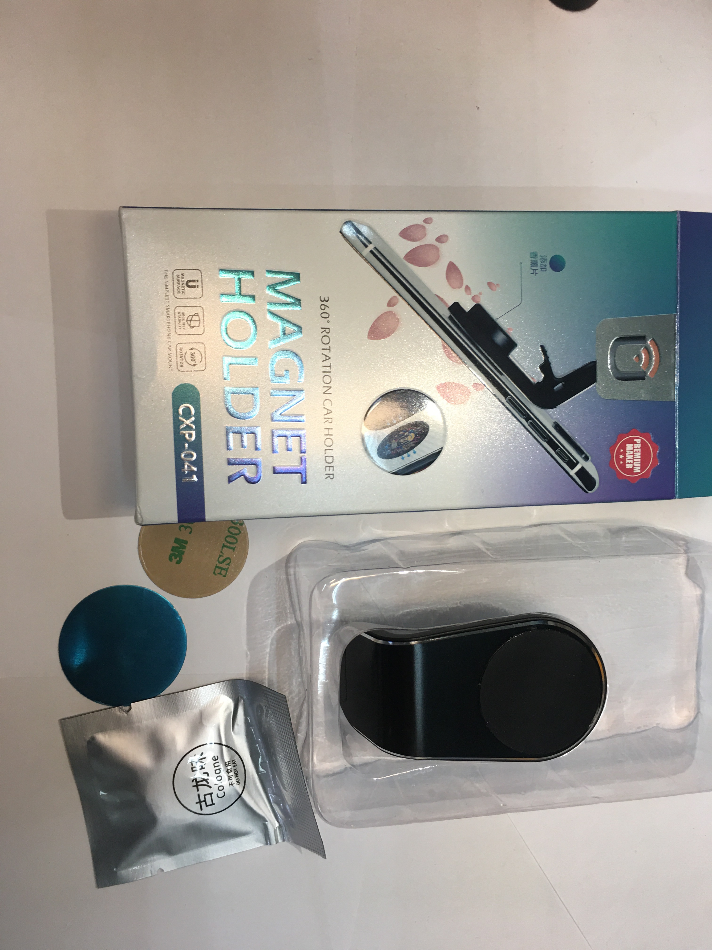 新款铝合金强磁手机支架多功能汽车导航出风口磁吸支架可定制LOGO细节图