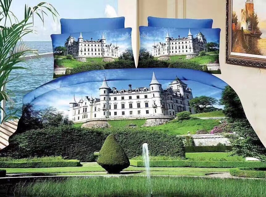 分散三件套被套140*200一个，枕套80*70一个，靠垫50*40一个细节图