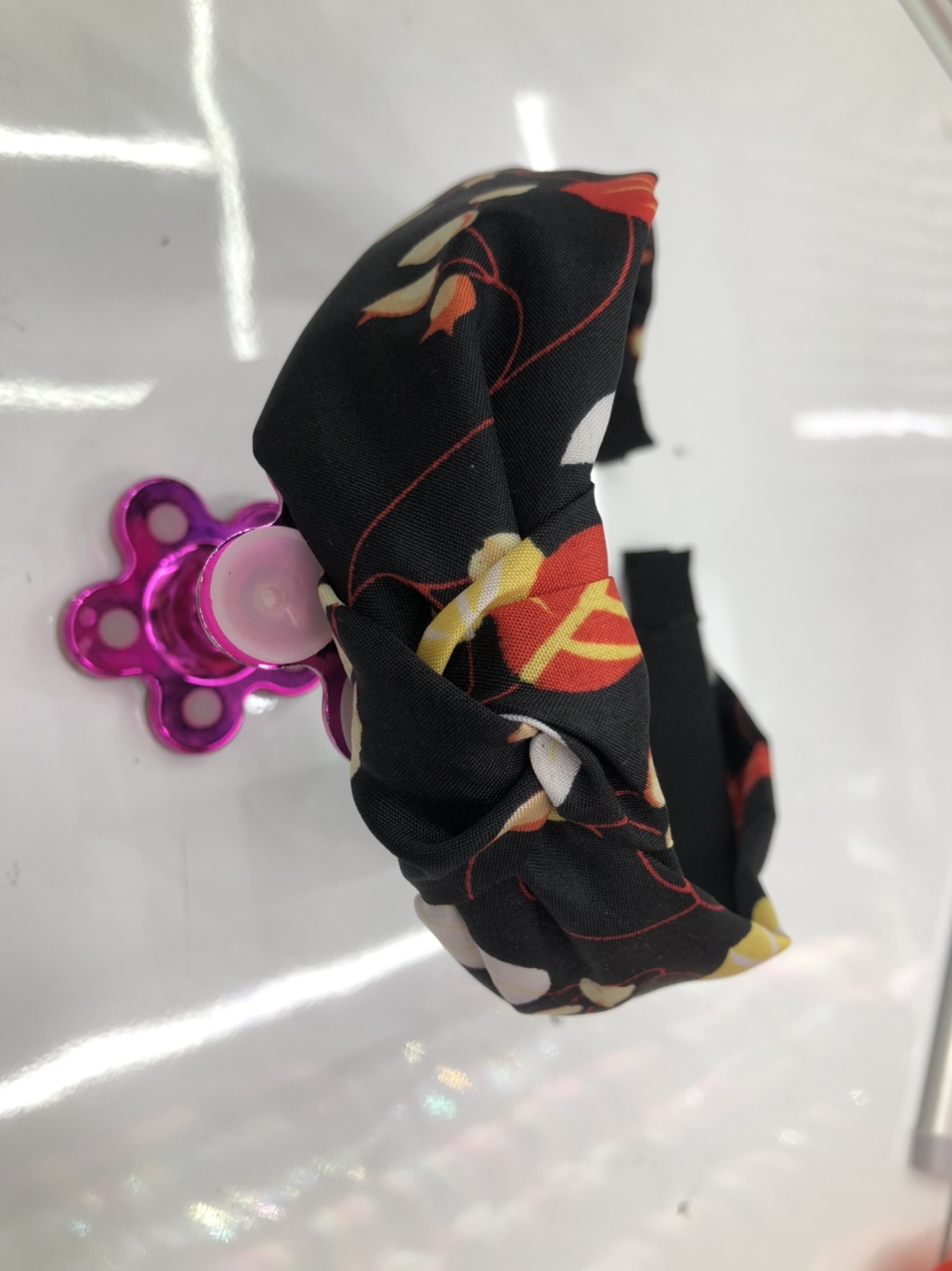 好好看的花布哦打结头扣