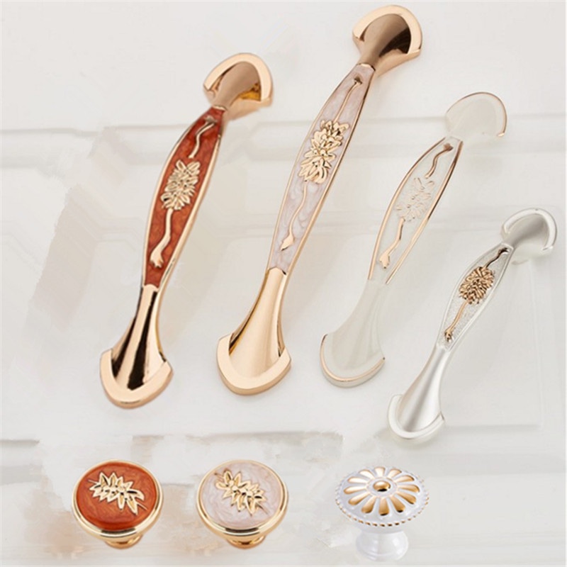Kitchen door handle modern simple cabinet wardrobe handle Pastoral cabinet cabinet door handle