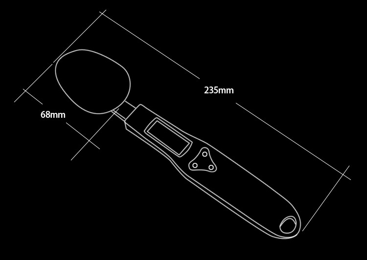 精准电子称0.1g不锈钢勺子秤奶粉药材秤单勺家用厨房秤宠物喂食秤详情图2