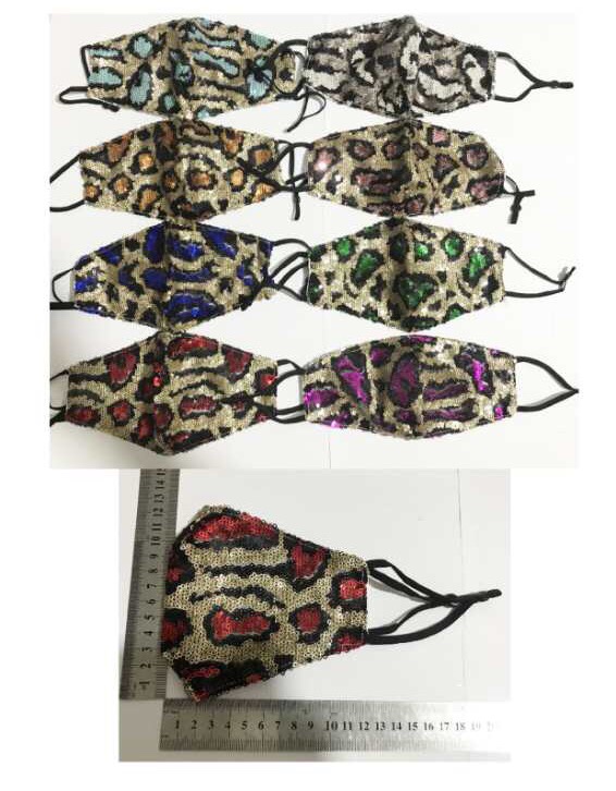 Sequined Leopard Print details Picture