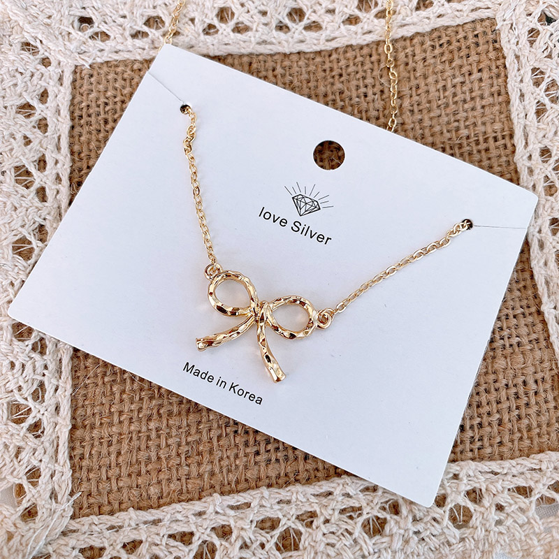 A new trendy bow necklace for women, a cold and elegant style on Instagram, and a popular collarbone chain undefined
