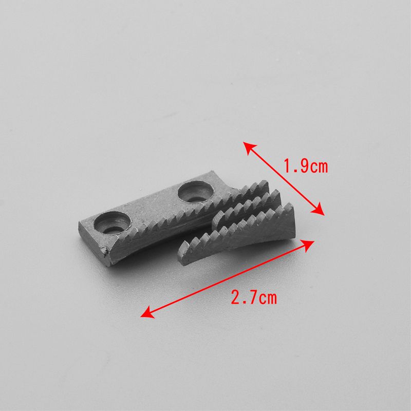 17T flat car teeth industrial sewing machine parts, high-quality computer flat car universal three-row needle plate, hardness multiple models, metal durable Specification image