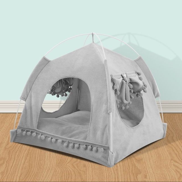 春夏季宠物猫咪小型犬小帐篷网红四季通用狗窝可拆洗折叠宠物窝详情图8