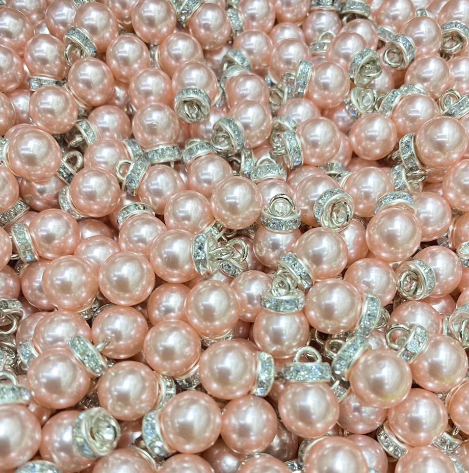 Pink diamond ring pearl